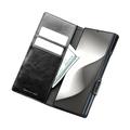 Custodia in pelle a portafoglio Samsung Galaxy Z Fold8 Ultra Qialino Classic - nera