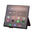 Custodia in pelle a portafoglio Samsung Galaxy Z Fold8 Ultra Qialino Classic - Marrone Scuro