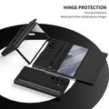 Custodia Samsung Galaxy Z TriFold Kickstand con protezione dello schermo in vetro temperato e penna stilo - Nero