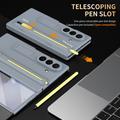 Custodia Samsung Galaxy Z TriFold Kickstand con protezione dello schermo in vetro temperato e penna stilo - Grigio