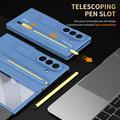 Custodia Samsung Galaxy Z TriFold Kickstand con protezione dello schermo in vetro temperato e penna stilo - Blu cielo