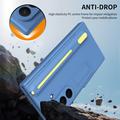 Custodia Samsung Galaxy Z TriFold Kickstand con protezione dello schermo in vetro temperato e penna stilo - Blu cielo