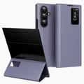 Custodia Samsung Galaxy Z TriFold Smart Clear View con slot per schede - Grigio Viola