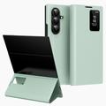 Custodia Flip Samsung Galaxy Z TriFold Smart Clear View con slot per schede - Verde chiaro
