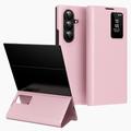 Custodia Samsung Galaxy Z TriFold Smart Clear View con slot per schede - Rosa