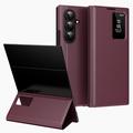 Custodia Samsung Galaxy Z TriFold Smart Clear View con slot per schede - Rosso vino