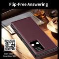 Custodia Samsung Galaxy Z TriFold Smart Clear View con slot per schede - Rosso vino