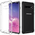 Custodia ibrida antigraffio Samsung Galaxy S10+ - Trasparente