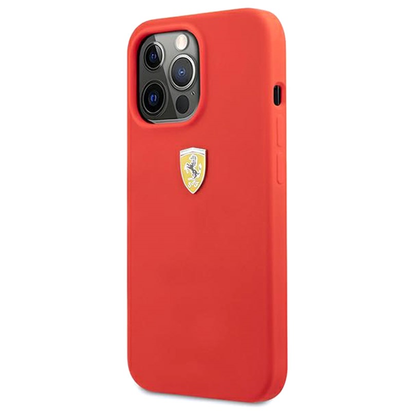 Custodia IPhone 13 Pro Con Cordino Da Collo In Silicone - Rossa, Fondina Porta Cellulare A Tracolla, Hands-Free