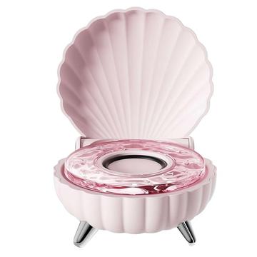 Altoparlante Bluetooth a forma di conchiglia con illuminazione ambientale RGB - Rosa