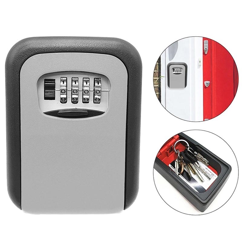 Cassetta per chiavi di sicurezza con codice MH902 - Montaggio a parete -  Grigio
