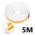 Striscia sigillante autoadesiva in EPDM per porte e finestre - 5m, 9x4mm - Bianco