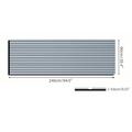 Tappetino autoadesivo in schiuma EVA per barche - 240x90x0.6cm - Grigio chiaro