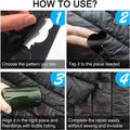 Foglio di patch di riparazione impermeabile autoadesivo - nero