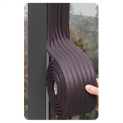 Nastro sigillante autoadesivo per porte e finestre - 8cm x 2m - Caffè