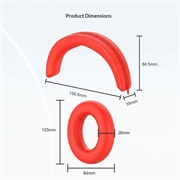 Set di custodie in silicone per Sennheiser Momentum 5 - Rosso