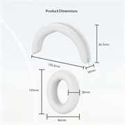 Set di custodie in silicone per Sennheiser Momentum 5 - Bianco