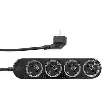 Shelly Power Strip 4 Gen4 Ciabatta intelligente con misurazione della potenza - Nero