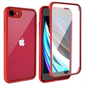 Custodia ibrida Shine&Protect 360 per iPhone 7/8/SE (2020)/SE (2022) - Rosso / trasparente
