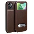 Custodia a Flip in Pelle Dual View per iPhone 14