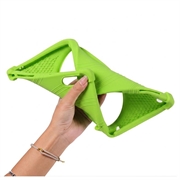 Custodia in silicone antiurto per Lenovo Tab Plus Gen 2 con porta-matita - Verde