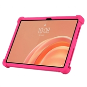 Custodia in silicone antiurto per Lenovo Tab Plus Gen 2 con porta-matita - Rosa shocking