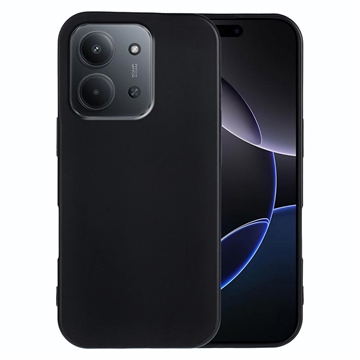 Custodia in silicone antiurto per Xiaomi Redmi 15C 4G - Nera
