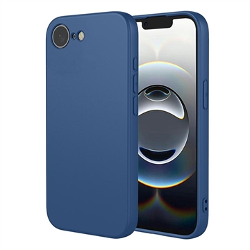 Custodia in silicone antiurto per iPhone 16e - Blu