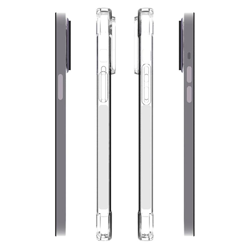 Custodia Trasparente QUITECO Per IPhone 15 PRO – TPU Antiurto Con Angoli Rinforzati E Protezione Bordi, Resistente All'ingiallimento
