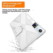 Custodia antiurto in TPU con supporto per Lenovo Legion Y700 (Gen 5) - Bianca