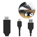Hoco UA4 Lightning / HDMI AV Adapter - iPhone, iPad, iPod - Black / Red