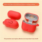 Custodia in silicone con fibbia per Honor Earbuds 5e - Rossa
