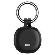 Custodia in silicone Samsung Galaxy SmartTag3 con portachiavi - nera