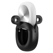 Custodia in silicone Samsung Galaxy SmartTag3 con portachiavi - nera