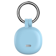 Custodia in silicone Samsung Galaxy SmartTag3 con portachiavi - Azzurra