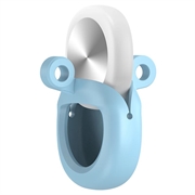 Custodia in silicone Samsung Galaxy SmartTag3 con portachiavi - Azzurra