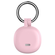 Custodia in silicone Samsung Galaxy SmartTag3 con portachiavi - Rosa