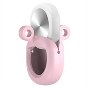Custodia in silicone Samsung Galaxy SmartTag3 con portachiavi - Rosa