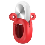 Custodia in silicone Samsung Galaxy SmartTag3 con portachiavi - Rossa