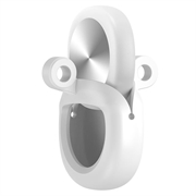 Custodia in silicone Samsung Galaxy SmartTag3 con portachiavi - Bianco