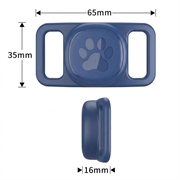 Custodia in silicone Samsung Galaxy SmartTag3 per collare per animali domestici - Blu Scuro