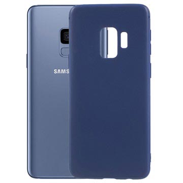 Cover in Silicone Flessibile per Samsung Galaxy S9 - Blu Scuro