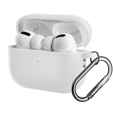 Custodia in silicone per AirPods Pro 2 con moschettone