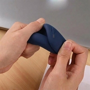 Custodia in silicone per Xiaomi Redmi Buds 8 Pro con moschettone - Blu Scuro