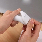 Custodia in silicone con moschettone per Xiaomi Redmi Buds 8 Pro - Bianco