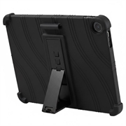 OnePlus Pad Go 2/Oppo Pad Air5 Custodia in silicone con supporto - Nera