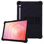 Samsung Galaxy Tab S11 Custodia in silicone con supporto - Nera