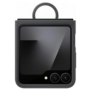 Samsung Galaxy Z Flip7 FE Cover in Silicone con Anello EF-PF741TBEGWW - Nera