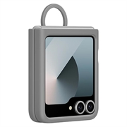 Samsung Galaxy Z Flip6 Cover in Silicone con Anello EF-PF741TJEGWW - Grigio