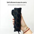 Dispositivo di bellezza per il viso in silicone / Maschera per viso e collo con terapia della luce LED - Nero